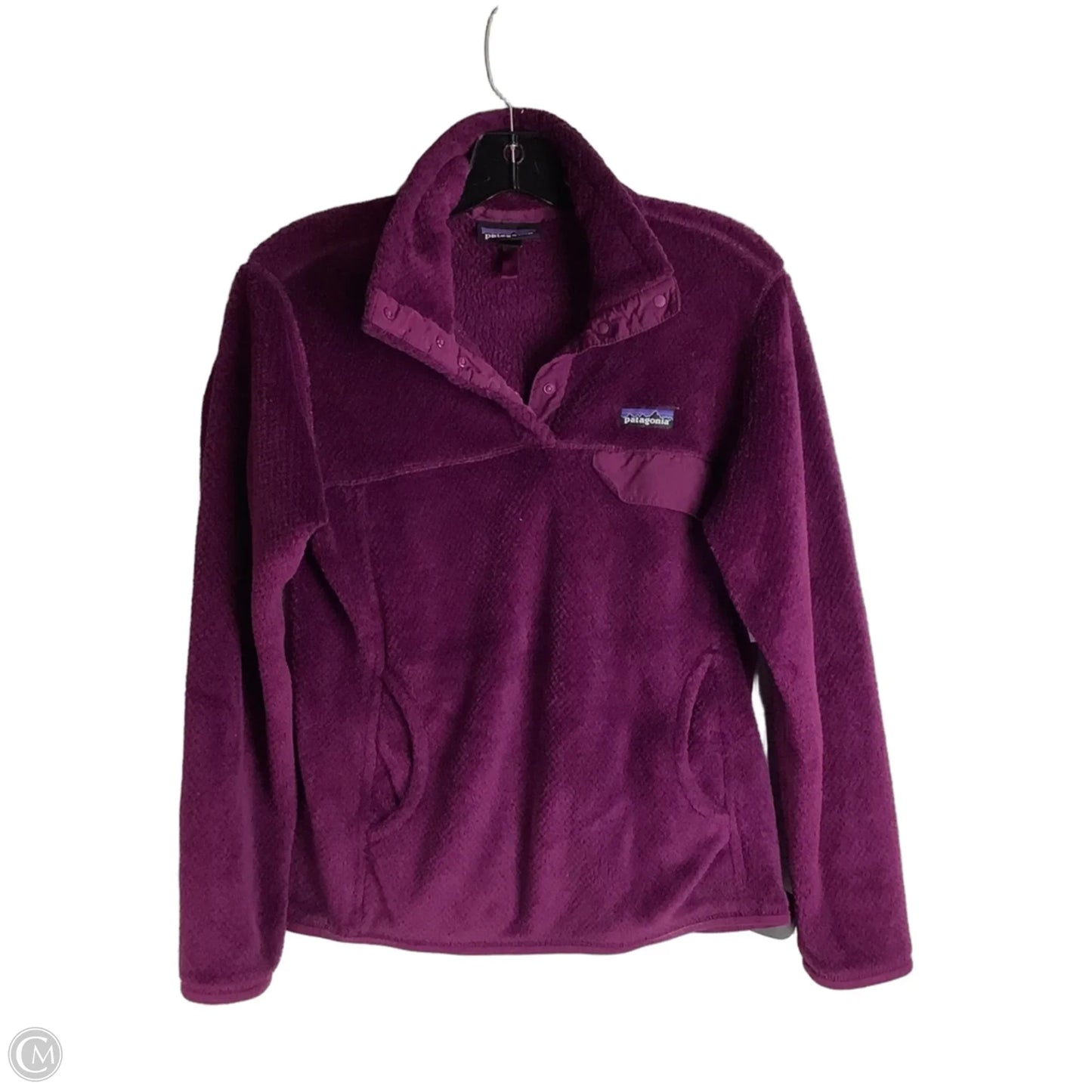Sweatshirt Collar By Patagonia In Purple, Size: M