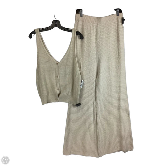 Pants Set 2pc By Sincerely Jules In Cream, Size: Xl