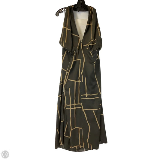 Dress Casual Maxi By Banana Republic In Brown, Size: 16