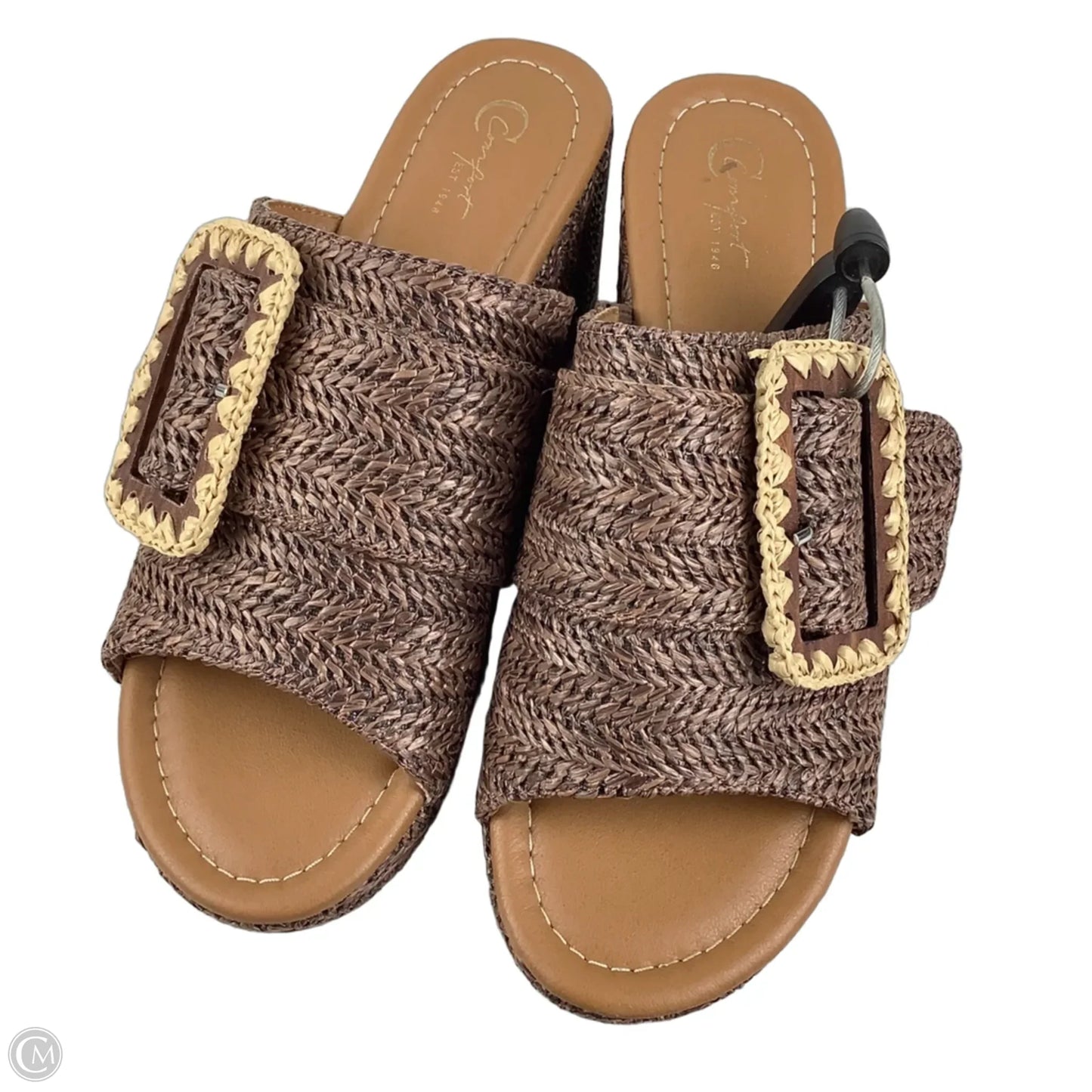 Shoes Heels Wedge By C Est. 1946 In Brown, Size: 9