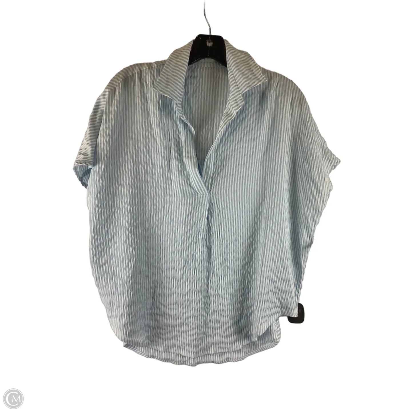 Top Short Sleeve By Vestique In Blue, Size: S