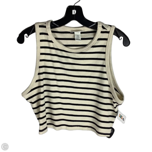 Top Sleeveless Basic By H&m In Striped Pattern, Size: Xxl