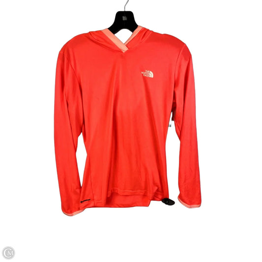 Athletic Top Long Sleeve Crewneck By The North Face In Orange, Size: S