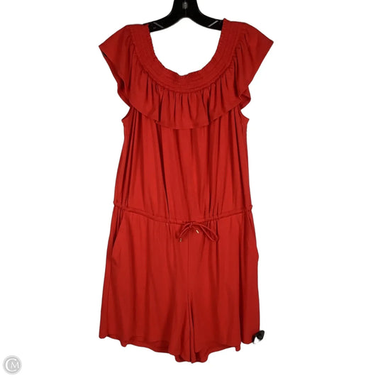 Romper By Lauren By Ralph Lauren In Red, Size: Xl