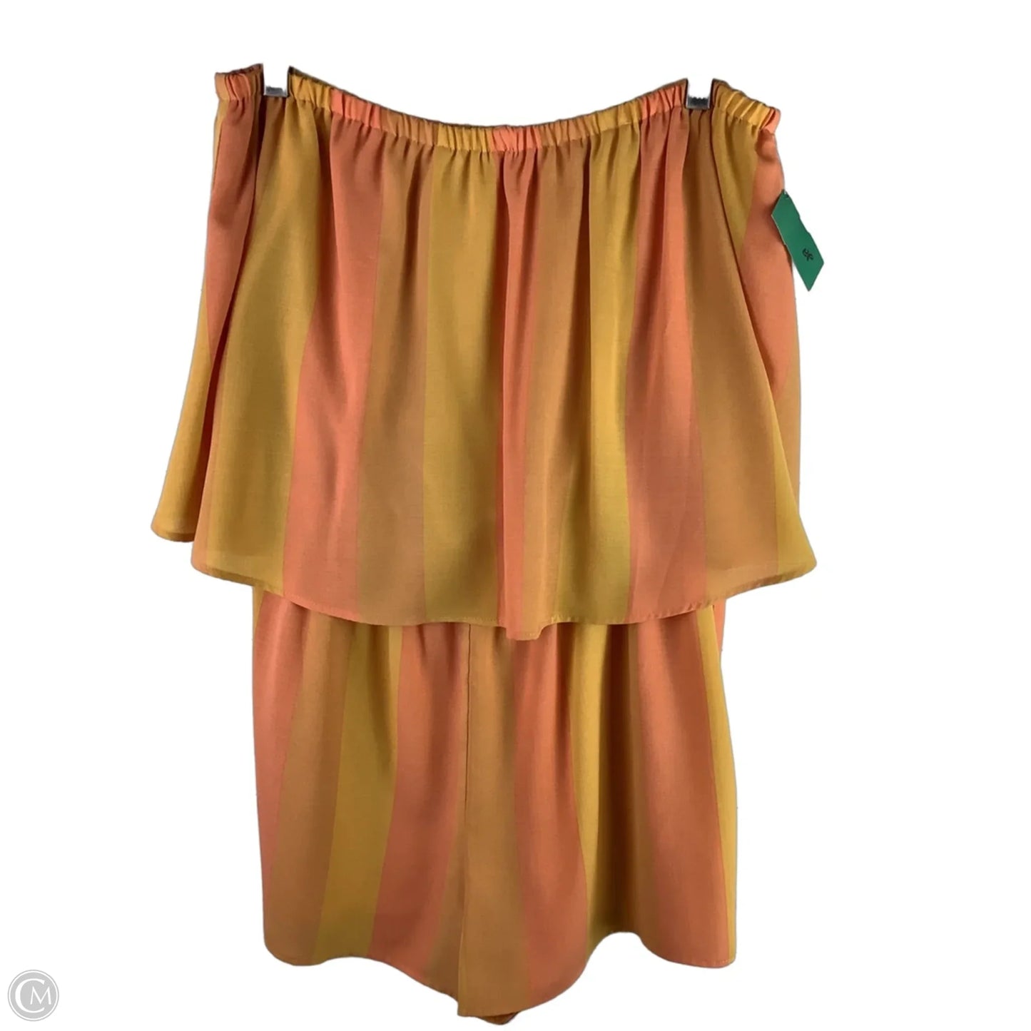 Romper By Mumu In Orange & Yellow, Size: Xl