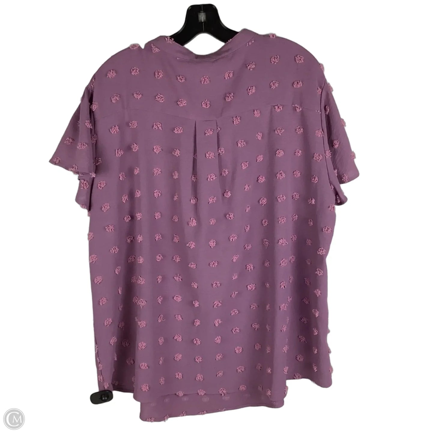 Top Short Sleeve By Clothes Mentor In Purple, Size: Xxl