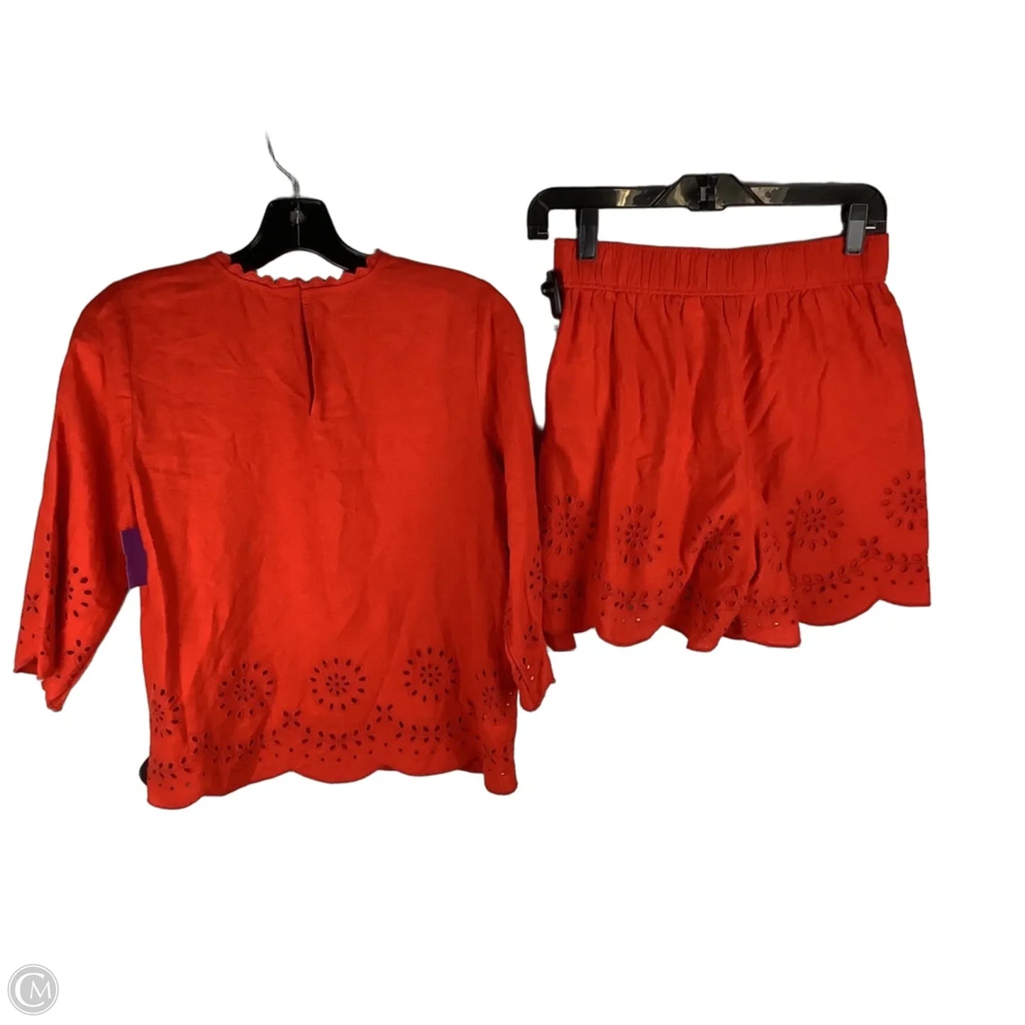 Shorts Set By Loft In Red, Size: Xs/XS Petite