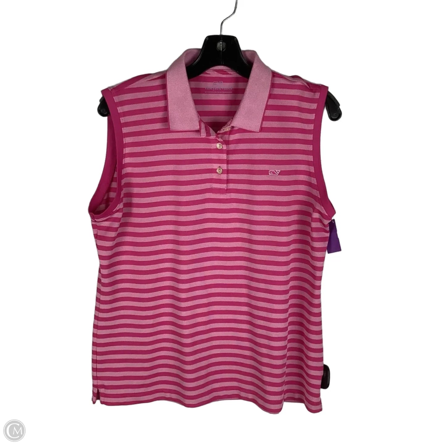 Top Sleeveless By Vineyard Vines In Pink, Size: L