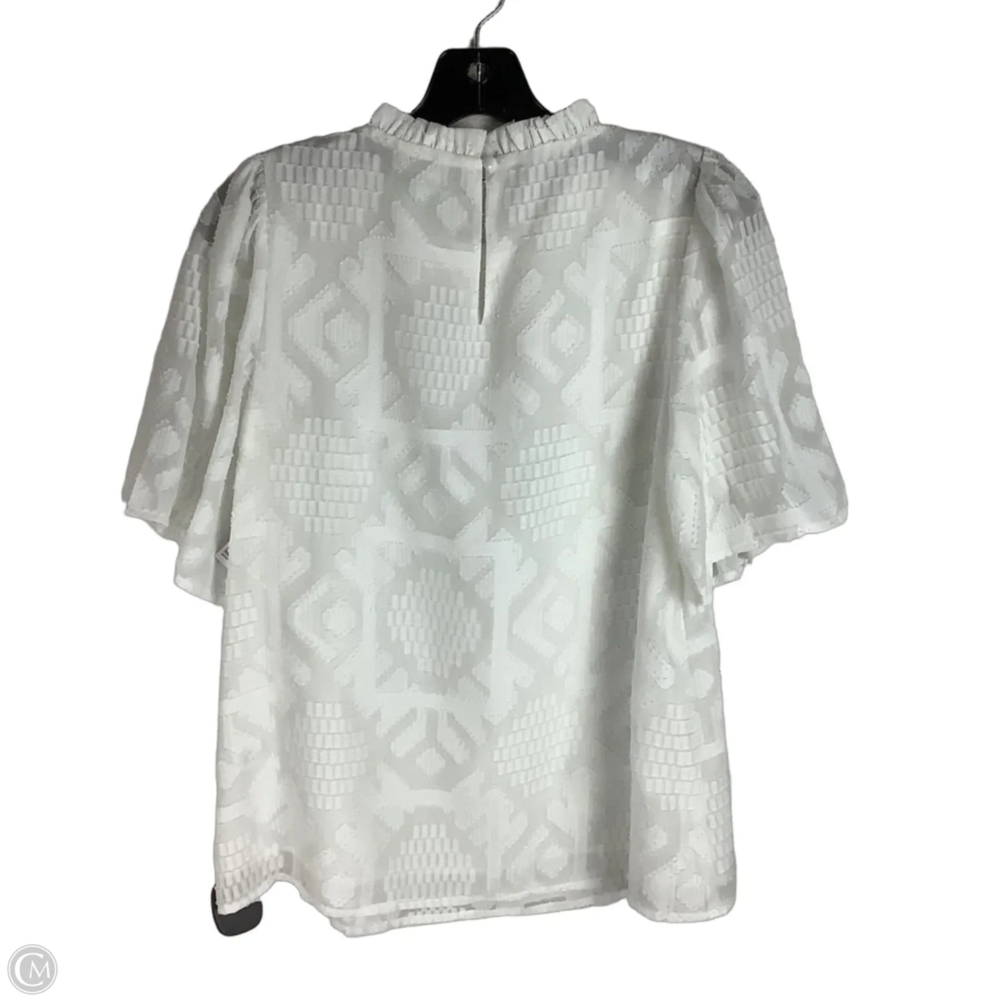 Top Short Sleeve By Jade In White, Size: S