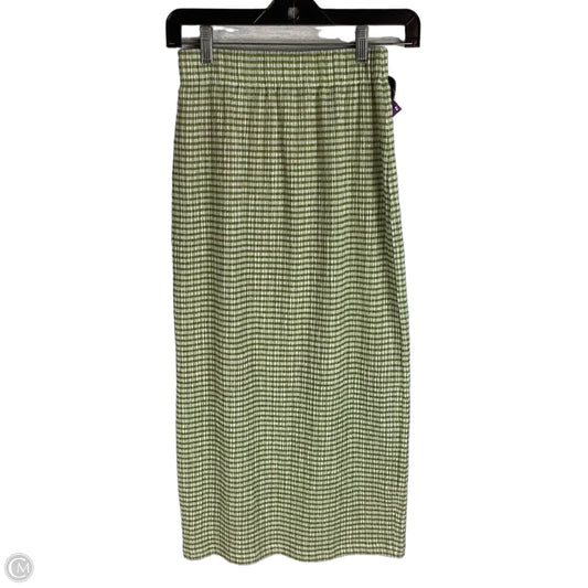 Skirt Midi By Vince In Green, Size: Xs