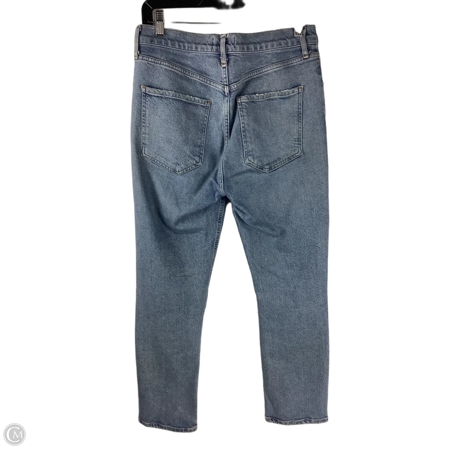 Jeans Straight By Agolde In Blue Denim, Size: 6