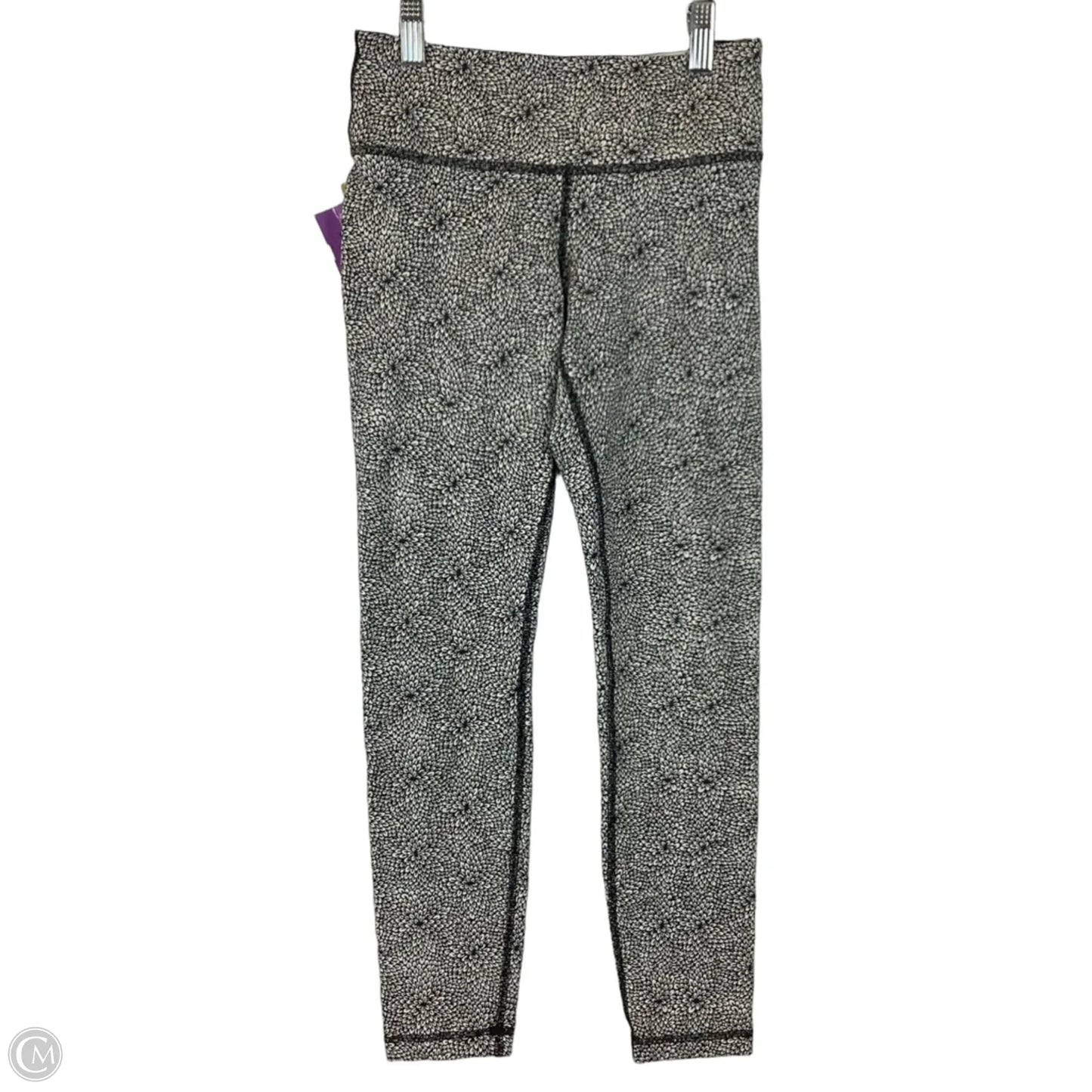 Athletic Leggings By Lululemon In Black & White, Size: 2