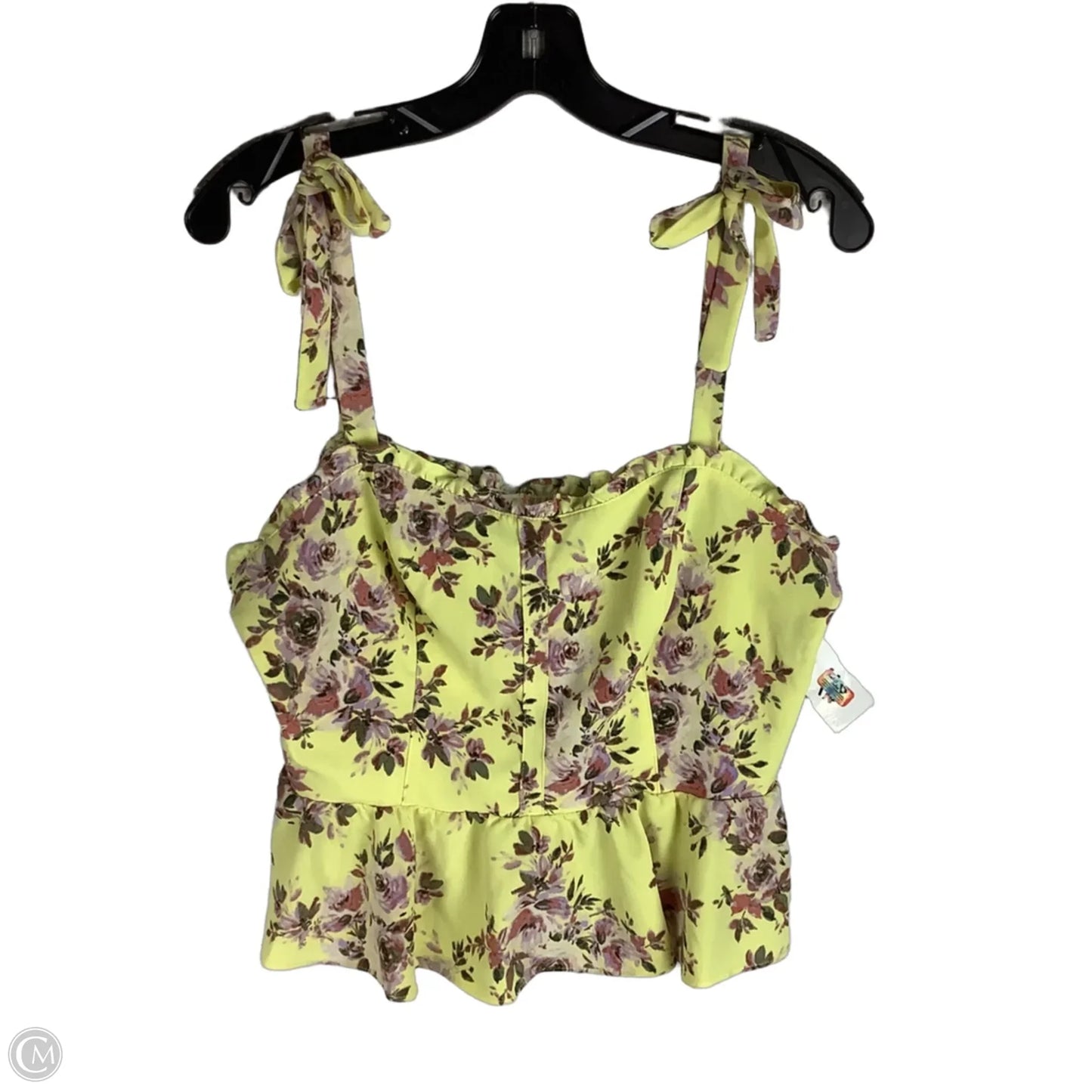 Top Sleeveless By Sofia By Sofia Vergara In Yellow, Size: Xl