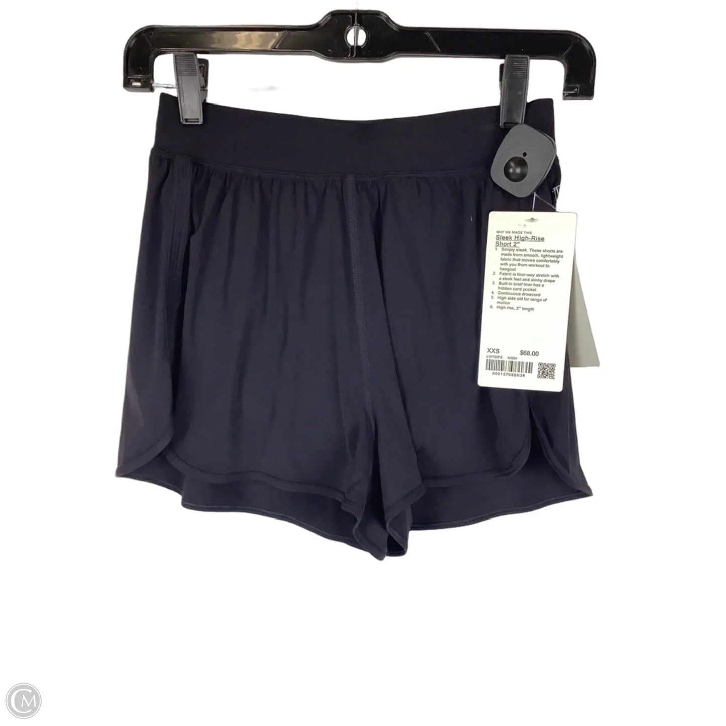 Athletic Shorts By Lululemon In Black, Size: Xxs