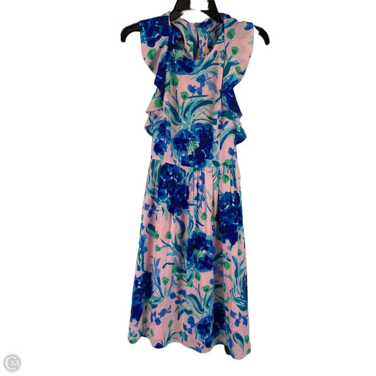 Dress Designer By Lilly Pulitzer In Blue & Pink, Size: 4