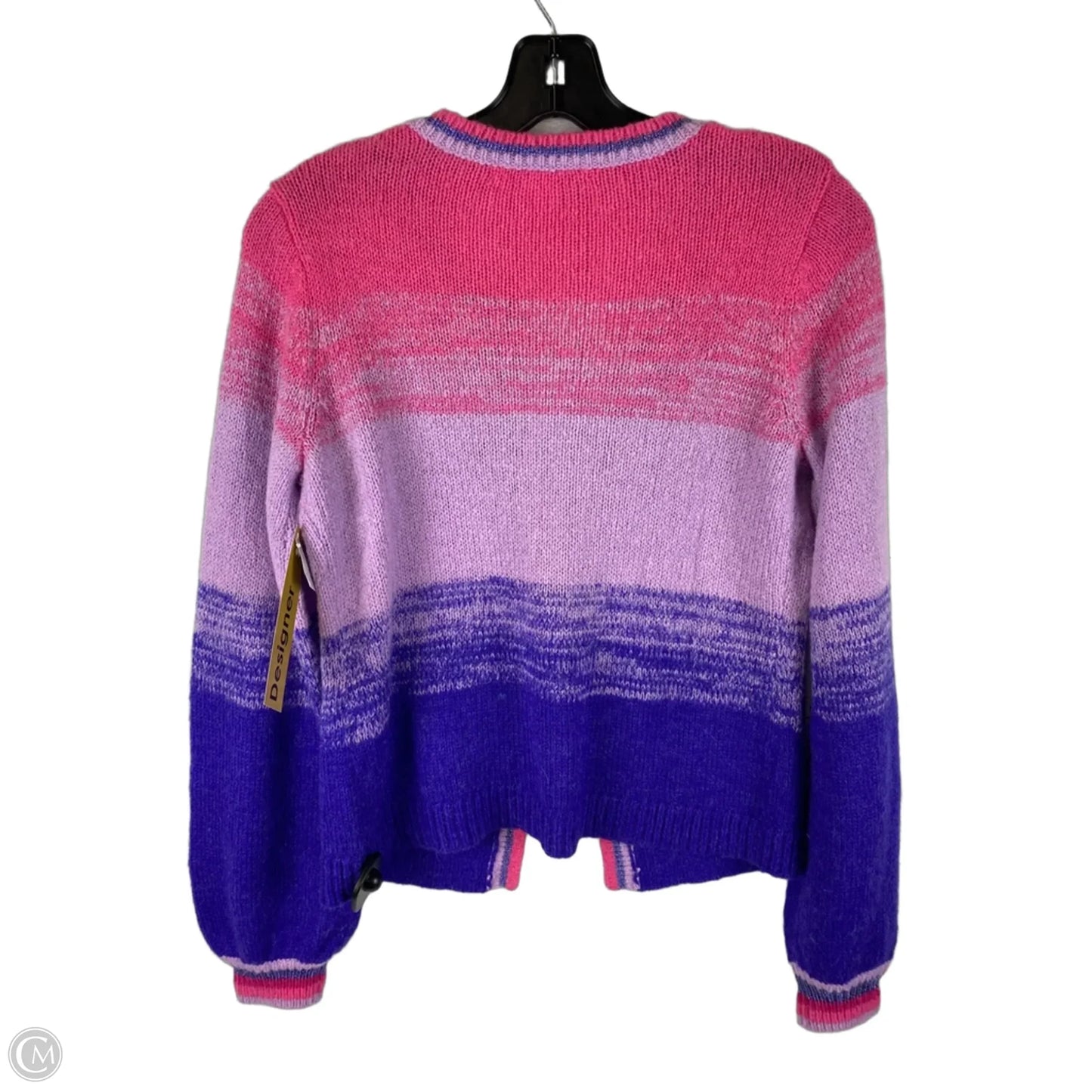 Sweater Cardigan Designer By Lilly Pulitzer In Pink & Purple, Size: Xs