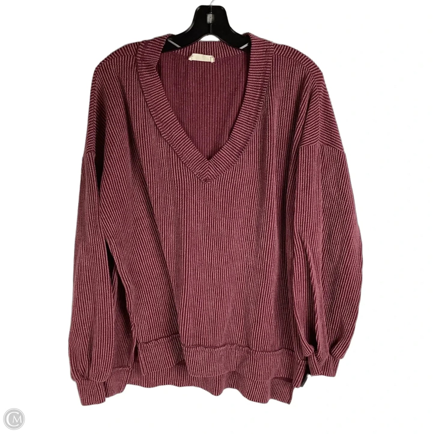 Top Long Sleeve By Altard State In Maroon, Size: M