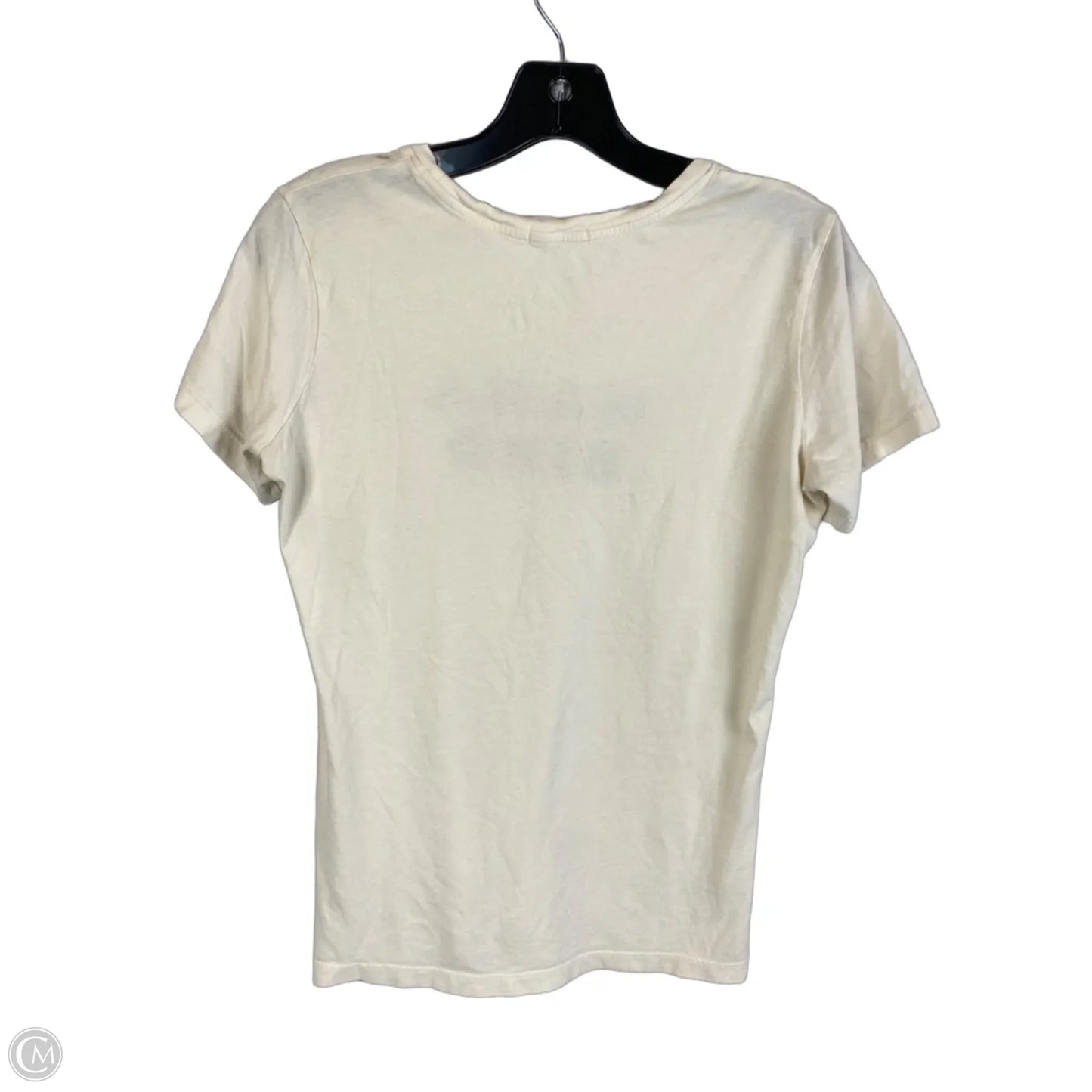 Top Short Sleeve By Cmc In Cream, Size: M