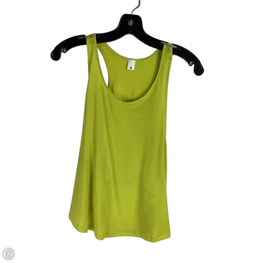 Athletic Tank Top By Lululemon In Yellow, Size: 8