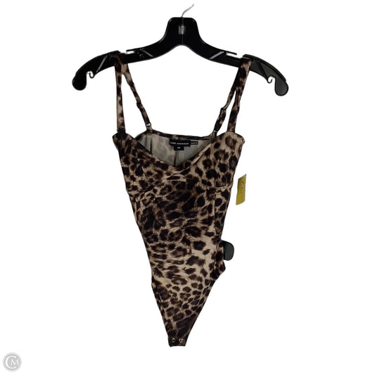 Bodysuit By Good American In Animal Print, Size: Xs