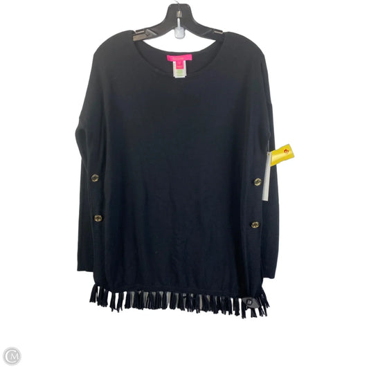 Top Long Sleeve Designer By Lilly Pulitzer In Black, Size: S