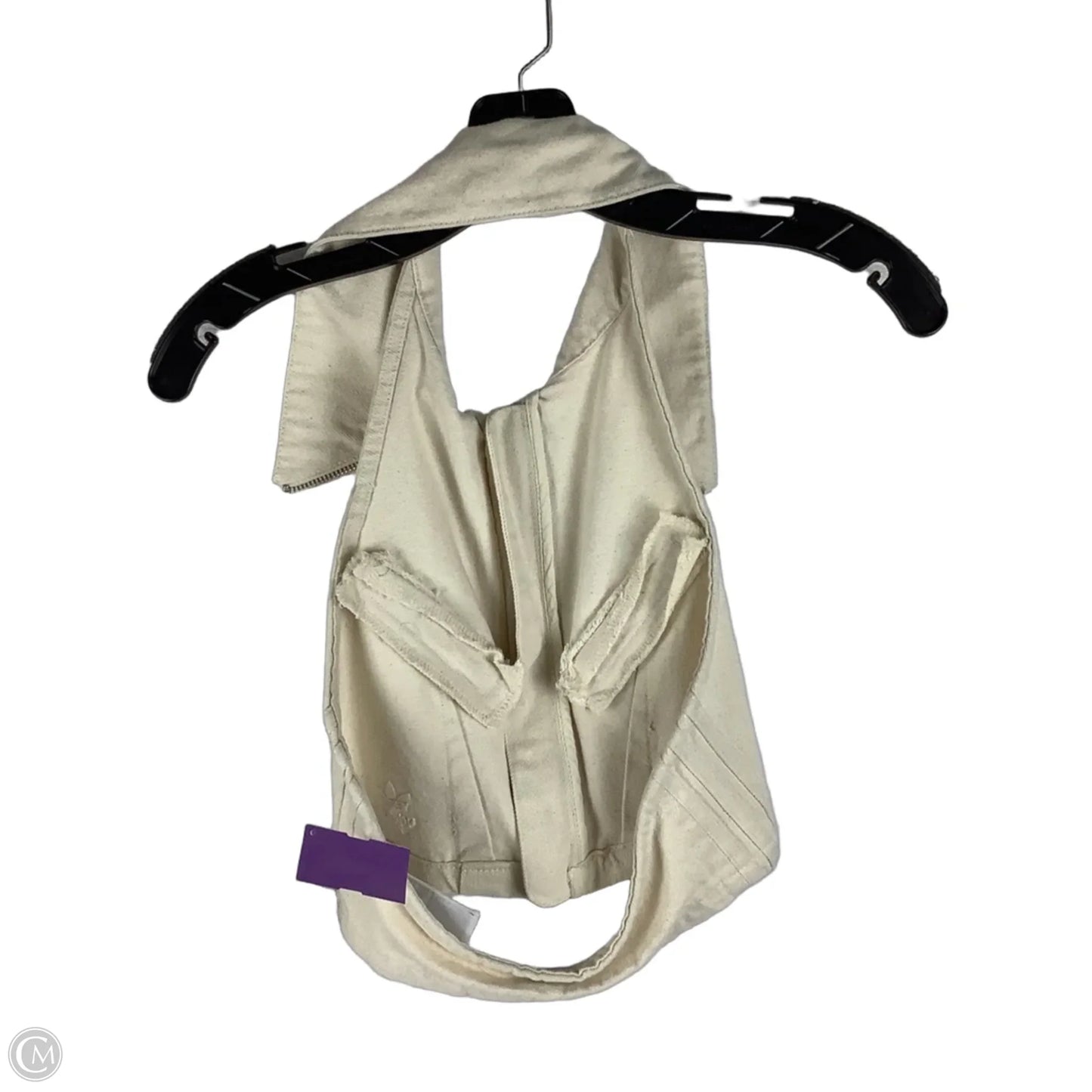 Top Sleeveless By Adidas In Cream Denim, Size: Xs