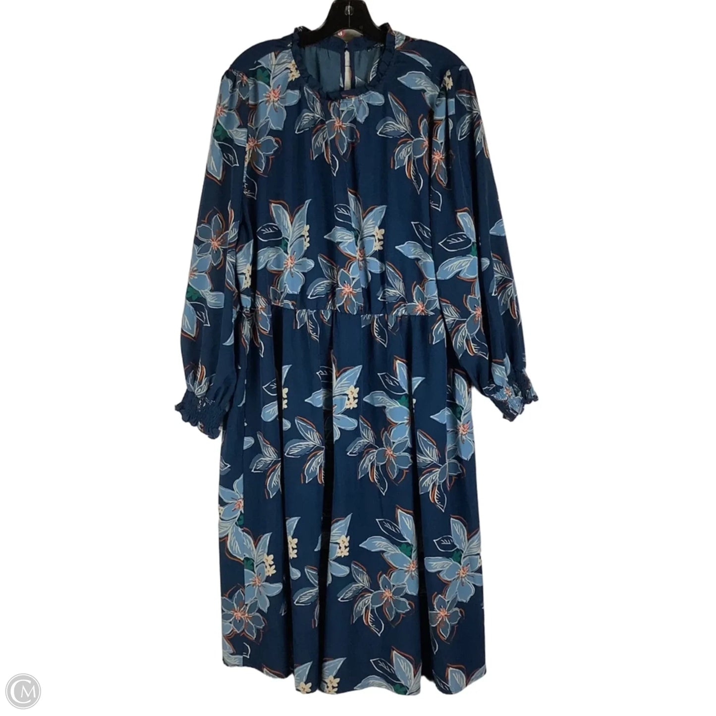 Dress Casual Short By Clothes Mentor In Blue & Orange, Size: 22/24