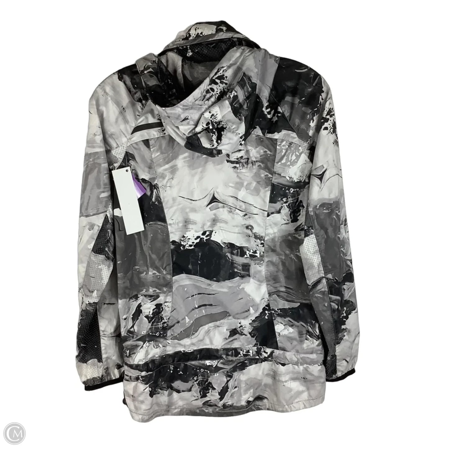 Athletic Jacket By Lululemon In Black & White, Size: 2