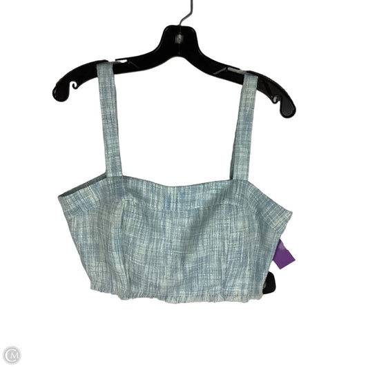 Top Sleeveless By Tcec In Blue, Size: L