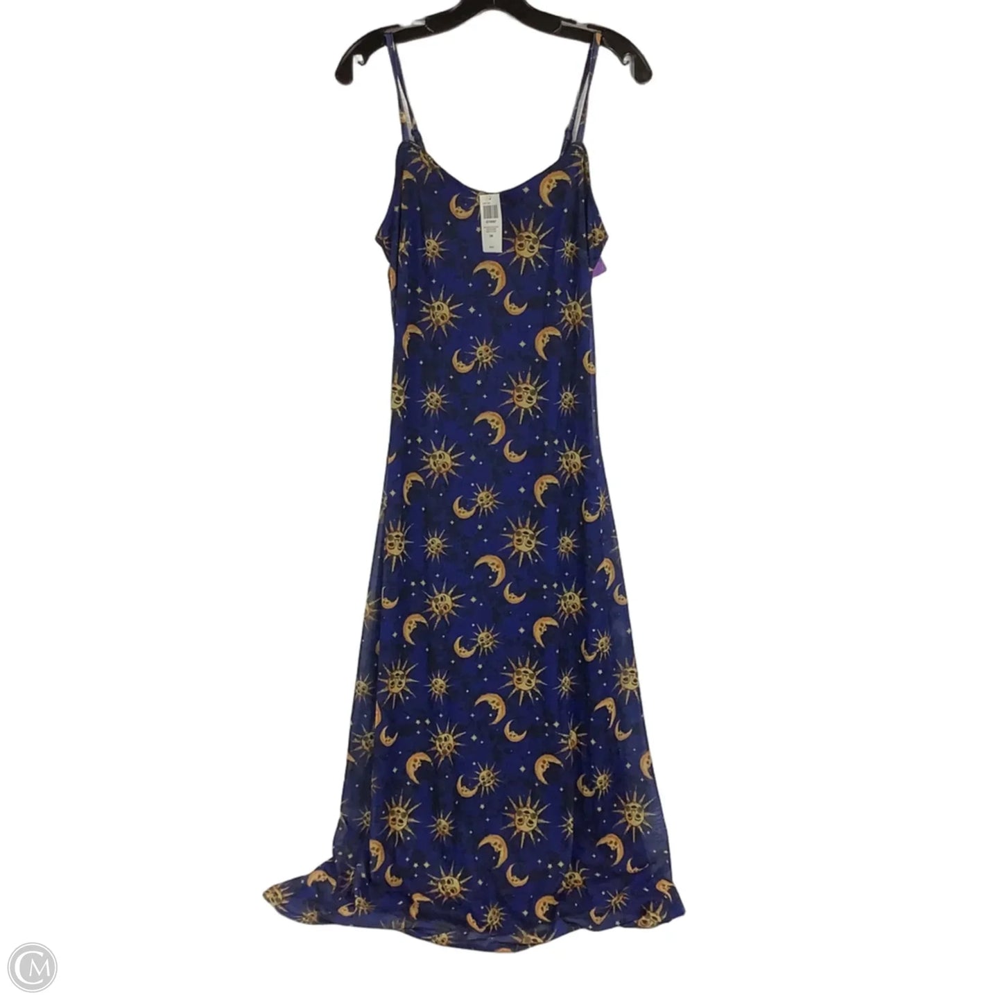 Dress Casual Maxi By Clothes Mentor In Blue & Yellow, Size: S