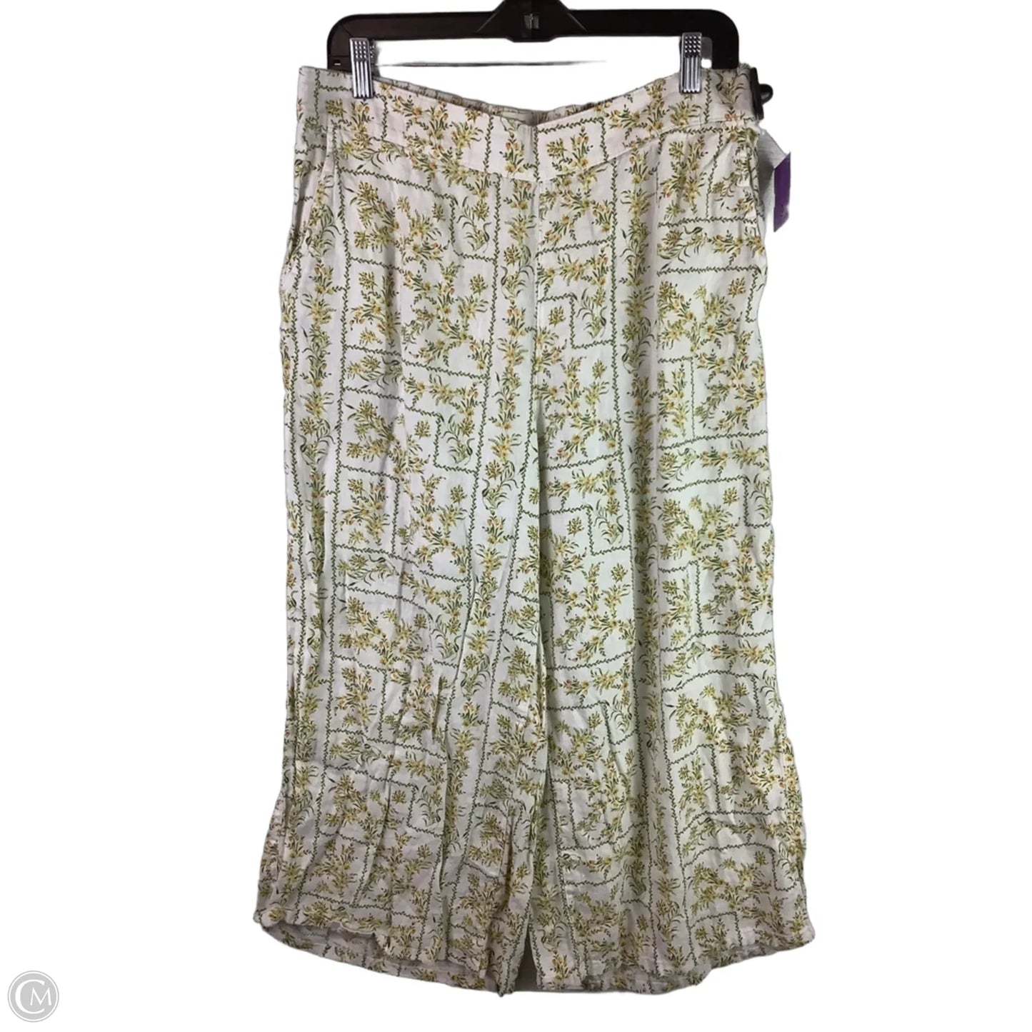 Pants Linen By Joie In Floral Print, Size: Xl