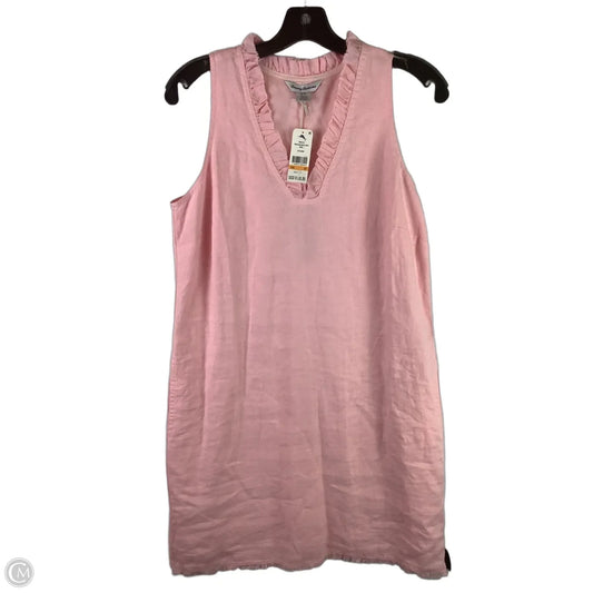 Dress Casual Short By Tommy Bahama In Pink, Size: S 100% linen