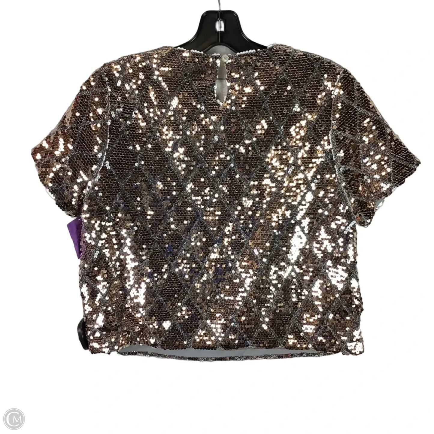 Top Short Sleeve By Mi Ami In Copper, Size: Xs