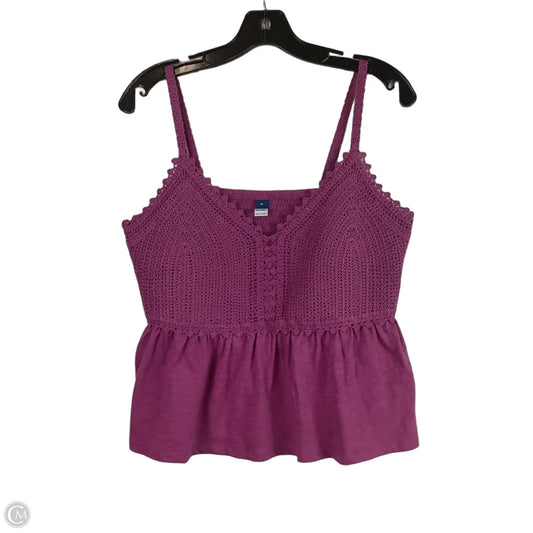 Top Sleeveless By Old Navy In Purple, Size: M