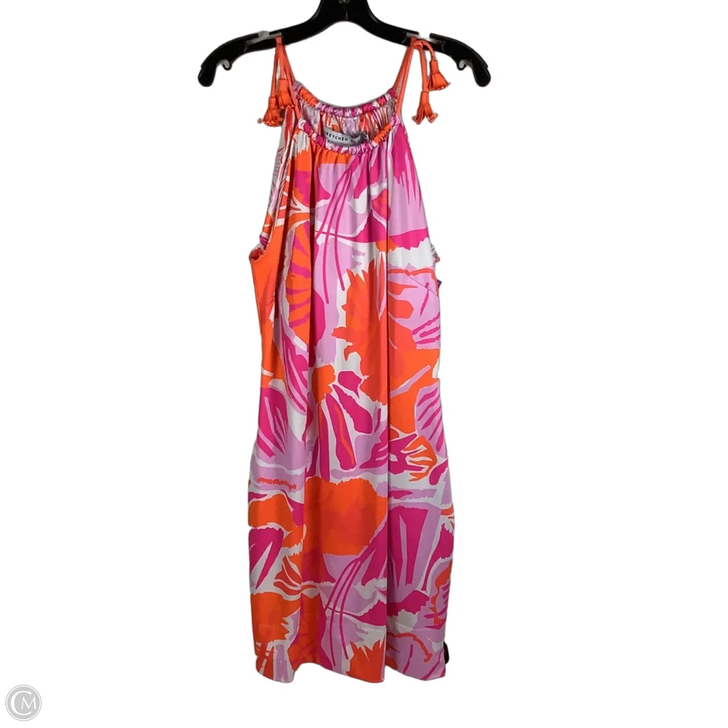 Dress Casual Short By Gretchen Scott In Orange & Pink, Size: Xl
