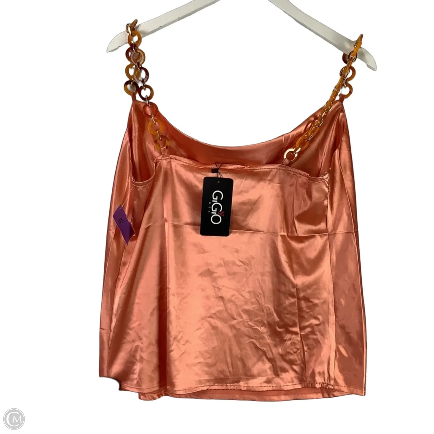Top Sleeveless By Gigio In Orange, Size: M