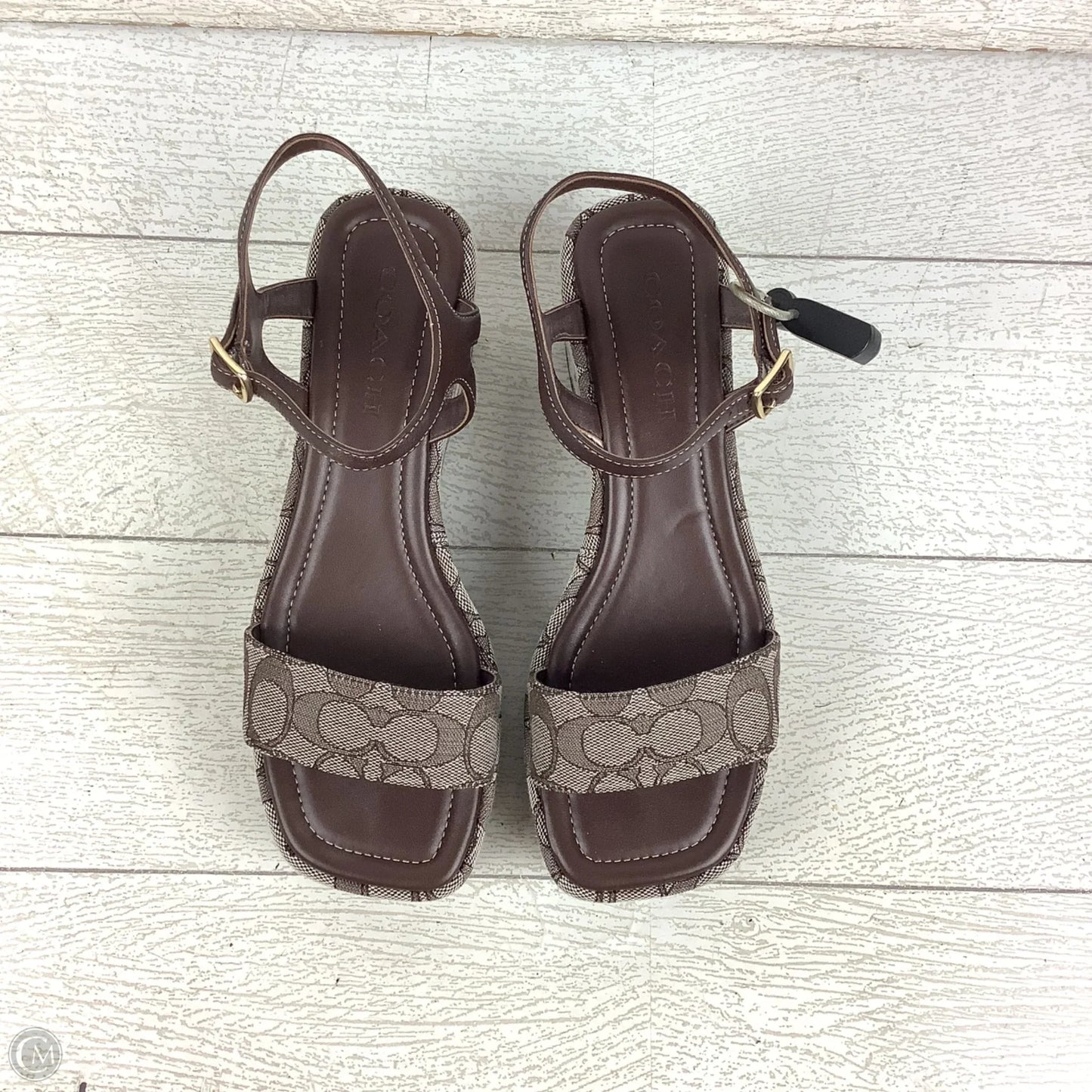 Shoes Designer By Coach In Brown, Size: 8