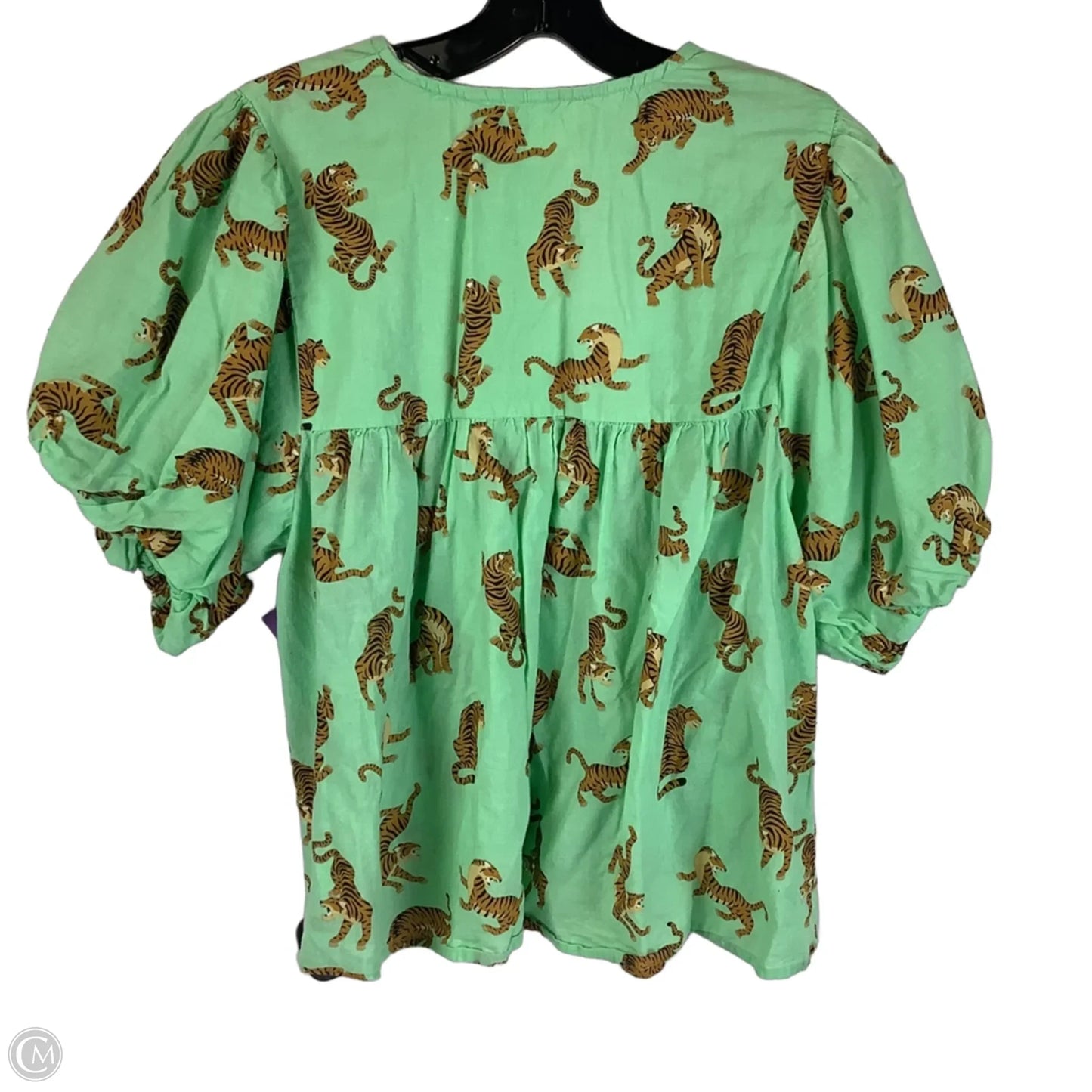 Top Short Sleeve By Thml In Animal Print, Size: M