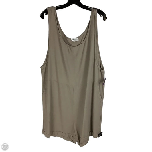 Romper By Zenana In Beige, Size: L