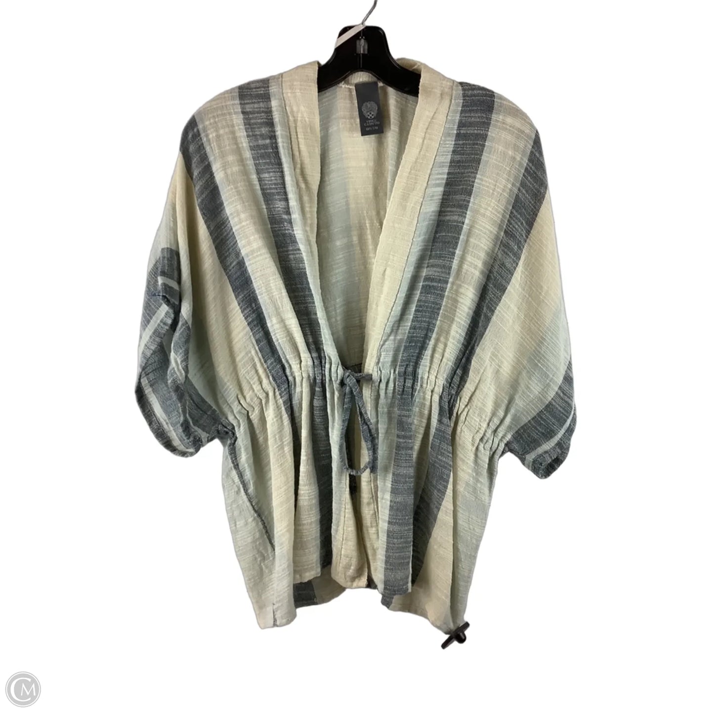 Kimono By Vince Camuto In Blue & Cream, Size: Osfm