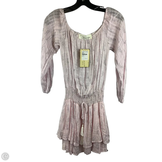 Dress Casual Short By Vintage Havana In Grey & Purple, Size: S
