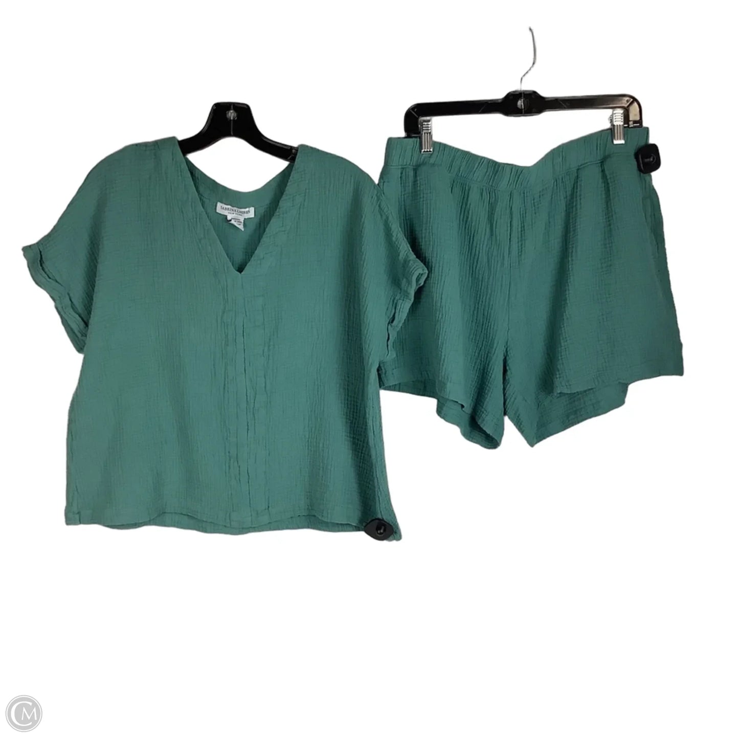 Shorts Set By Clothes Mentor In Teal, Size: Xl