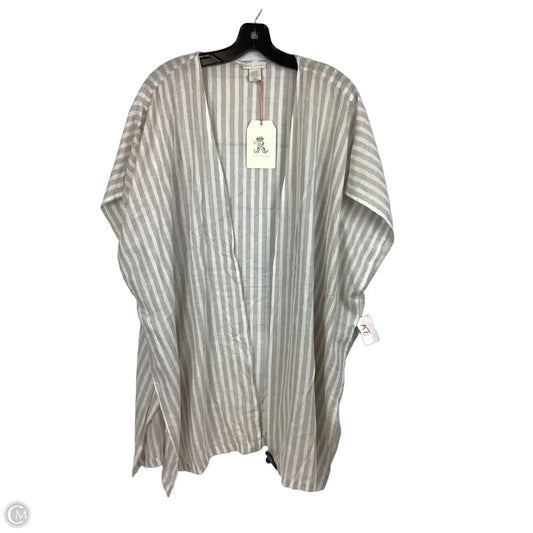 Kimono By Clothes Mentor In Striped Pattern, Size: Osfm