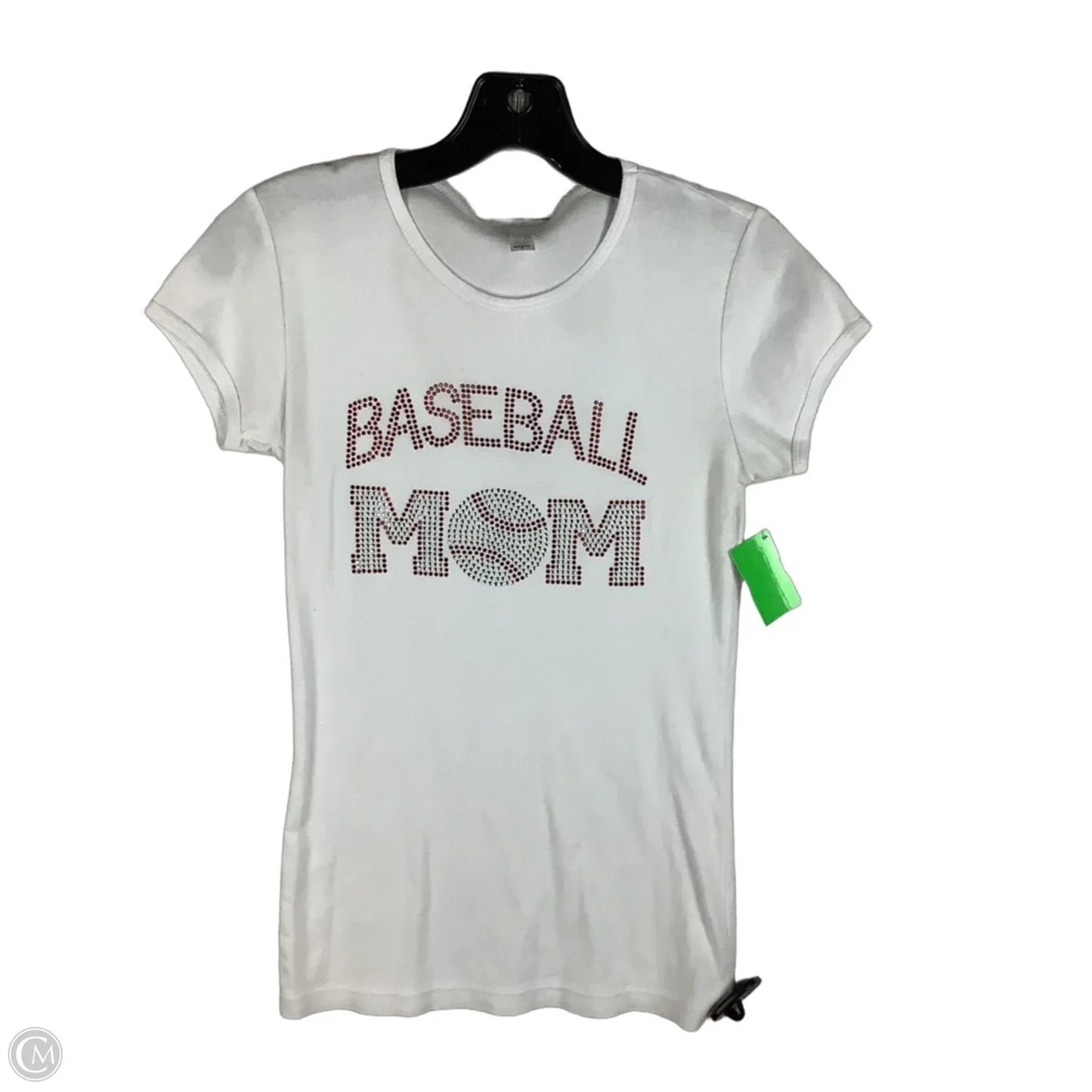 Top Short Sleeve By Clothes Mentor In Red & White, Size: S (fitted)