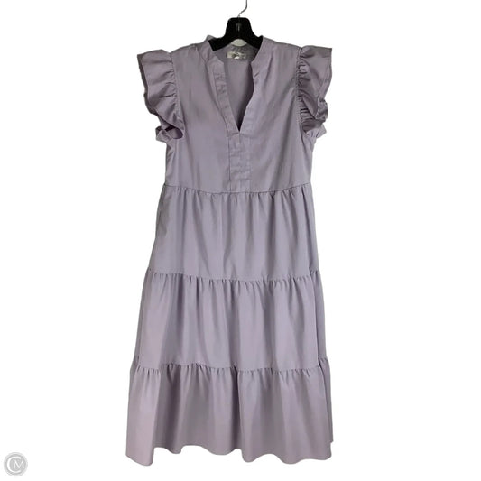 Dress Casual Midi By Entro In Purple, Size: S
