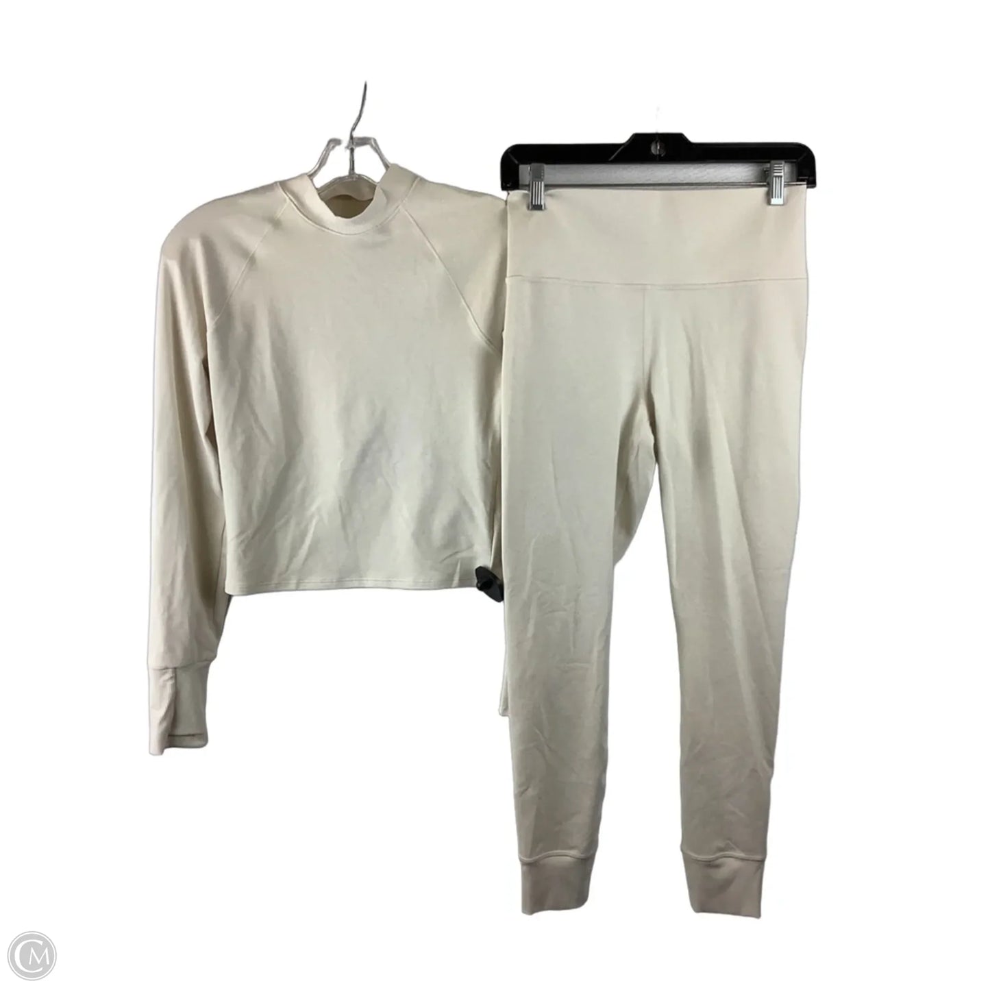 Athletic Pants 2pc By Athleta In Cream, Size: M