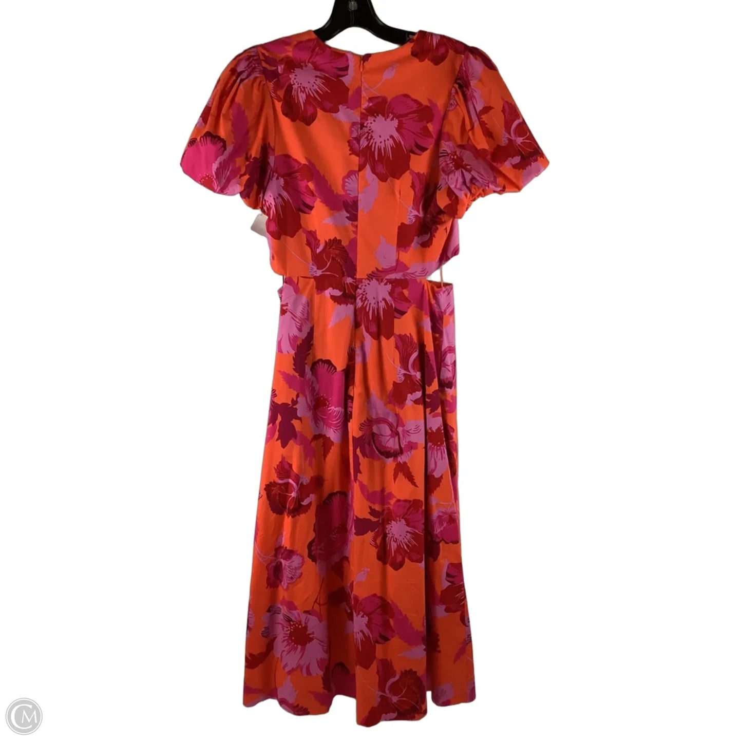 Dress Party Midi By Scoop In Orange & Pink, Size: S