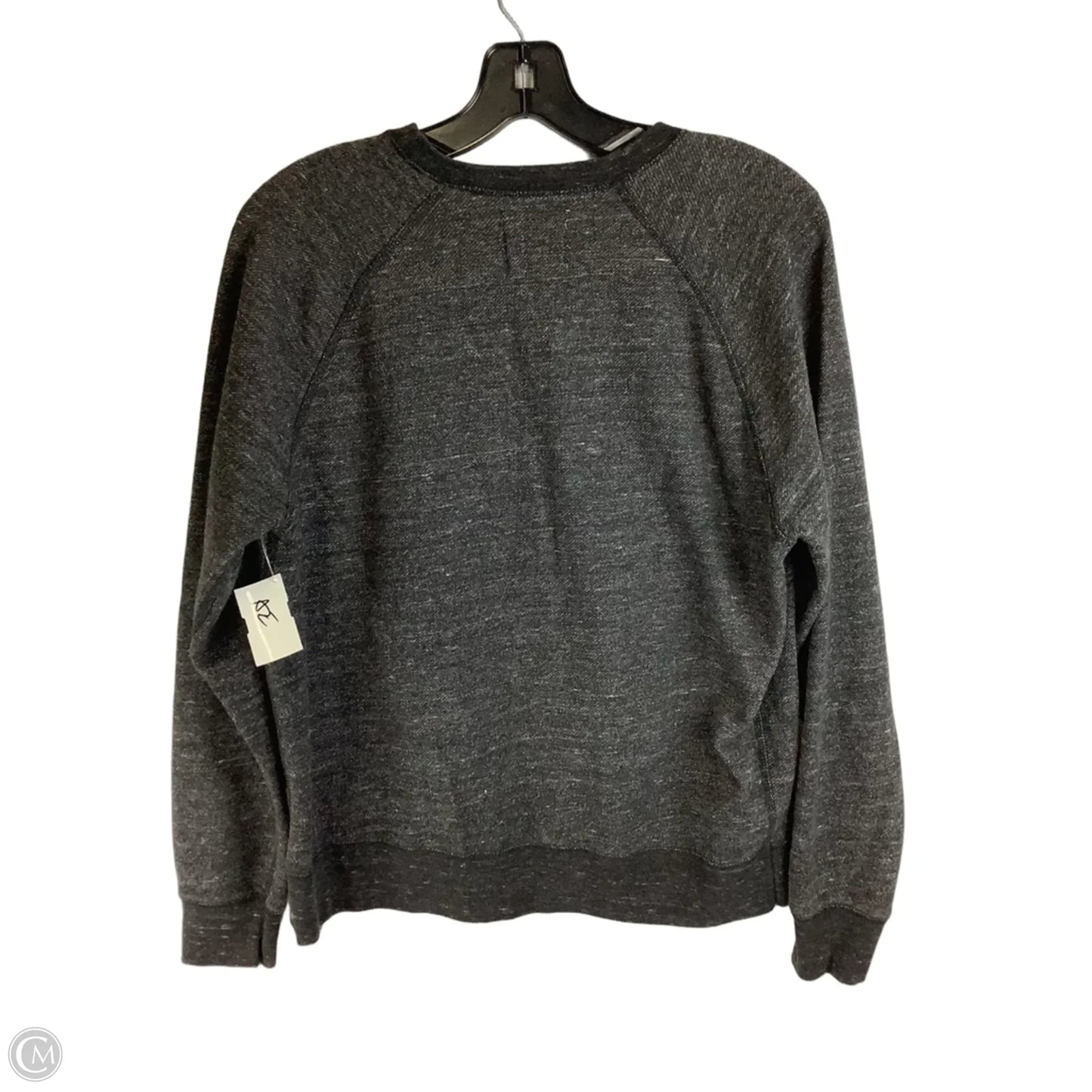 Sweatshirt Crewneck By Cmc In Grey & Orange, Size: S