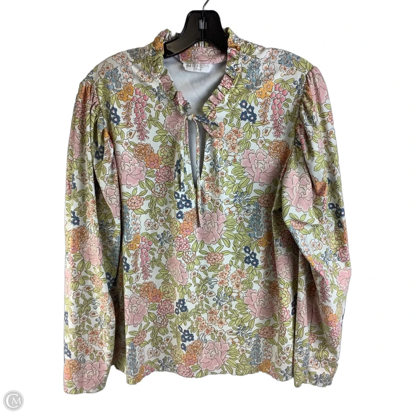 Top Long Sleeve By Cma In Floral Print, Size: Xl