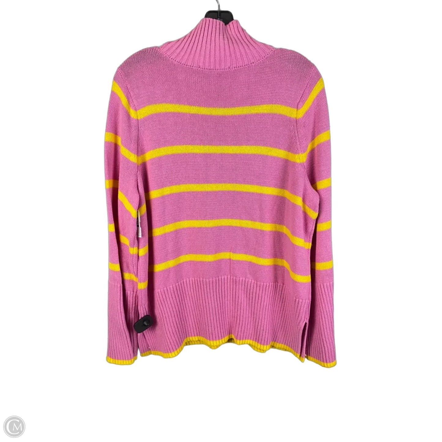 Sweater By Free Assembly In Pink & Yellow, Size: M